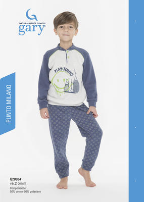PIGIAMA BAMBINO M/L Q20084 Ingrosso Pigiami 0/16 Anni Tellini S.r.l.
